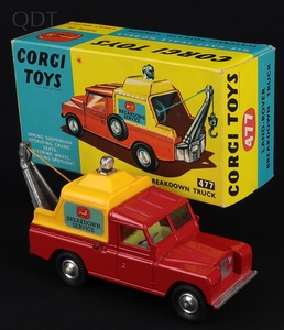 Corgi toys 477 landrover breakdown truck gg859 front