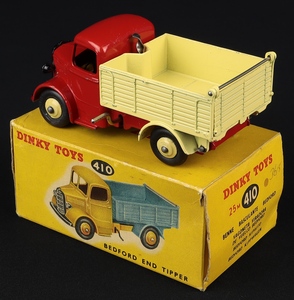 Dinky toys 25m 410 bedford end tipper gg893 back