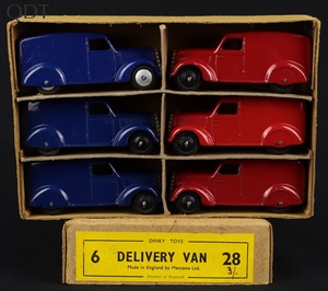 Trade box dinky toys 28 series 6 delivery vans gg904 box