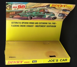 Dinky toys 102 joe's car gg924 plinth