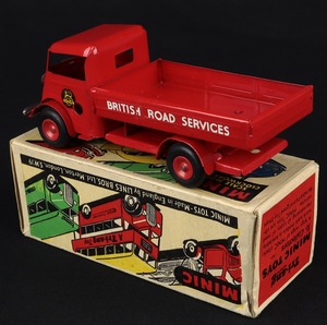 Tri ang minic british road services open lorry gg938 back