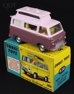 Corgi toys 420 ford thames airborne caravan gg957 front