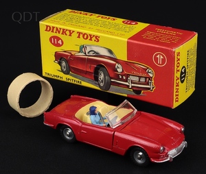 Dinky toys 114 triumoh spitfire gg962 front