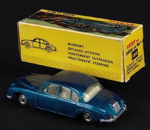 Nicky dinky toys 195 jaguar 3.4 mk ii gg974 back