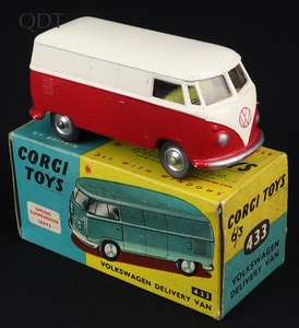 Corgi toys 433 volkswagen delivery van hh6 front