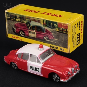 Nicky dinky toys 050 police jaguar hh7 front