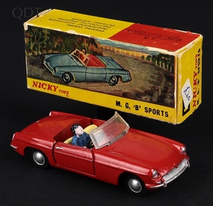 Nicky dinky toys 113 mgb sports hh9 front