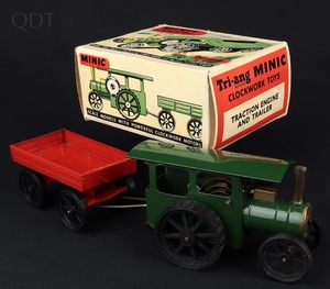 Tri ang minic toys traction engine trailer hh23 front