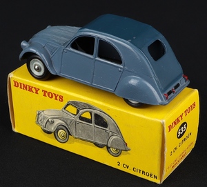 Dinky toys french 2 cv citroen hh37 back