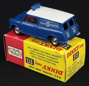 Dinky toys 273 rac patrol mini van hh55 back