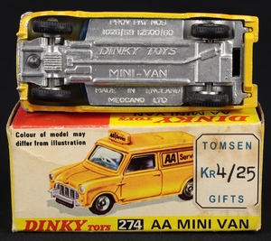Dinky toys 274 1 aa mini van hh56 base