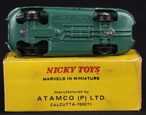 Nicky dinky toys 120 e type jaguar hh76 base