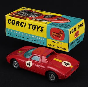 Corgi toys 314 ferrari berlinetta 250 le mans hh77 back