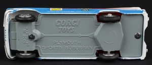 Corgi toys 443 plymouth us mail hh82 base
