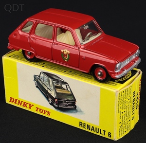 French dinky toys 1416p renault 6 pompiers hh100 front