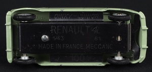 French dinky junior 100 renault 4l hh101 base