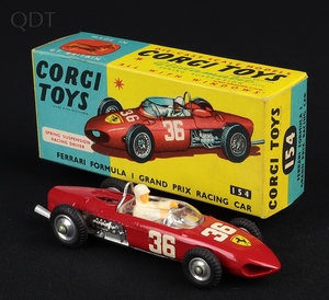 Corgi toys 154 ferrari formula 1 grand prix racing car hh111 front