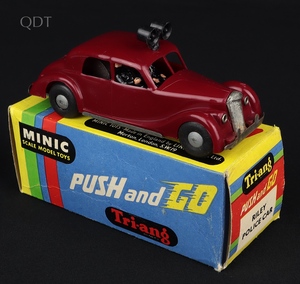 Tri ang minic push and go 3133 riley police car hh201 front