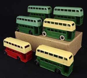 Trade box 6 dinky 29c double deck buses hh272 back