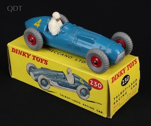 Dinky toys 230 talbot lago racing car hh356 front