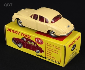 Dinky toys 195 jaguar 3.4 saloon hh357 back