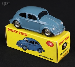 Dinky toys 181 volkswagen raf blue hh385 front