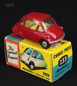 Corgi toys 233 heinkel economy car hh457 front