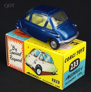 Corgi  toys 233 heinkel economy car hh458 front