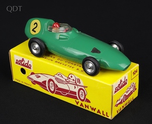 Solido 104 vanwall racing  car hh484 front