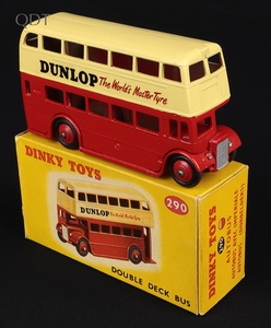 Dinky toys 290 dunlop double deck bus hh957 front