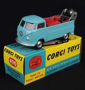 Corgi toys 490 vw breakdown truck hh562 view