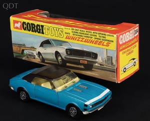 Corgi tpys 304 chevrolet ss350 camaro turquise