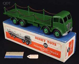 Dinky toys 505 chain foden hh609 front