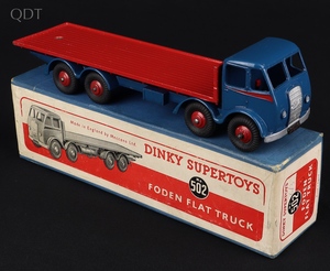 Dinky supertoys 502 foden flat truck hh636 front