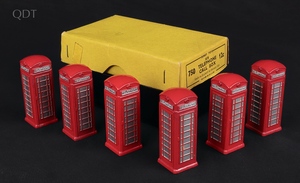 Dinky trade box 12c 750 telephone call box hh649