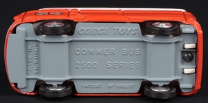 Corgi toys 508 commer holiday camp bus base
