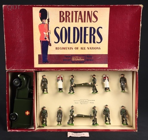 Britains soldiers 1897 ramc unit battledress with ambulance hh724 front