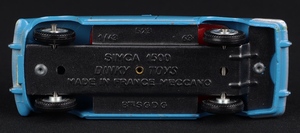 French dinky toys 523 simca 1500 hh749 base