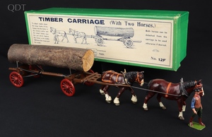 Britains gift set 12f timber carriage two horses hh761 front