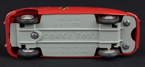 Corgi toys 213s 2.4 jaguar fire service car cc454 base