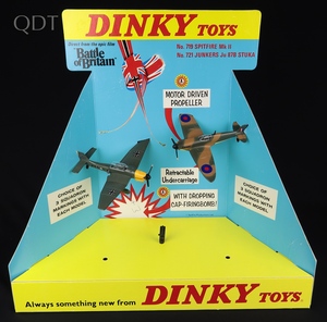 Dinky toys battle of britain display 721 junkers 719 spitfire hh824 front