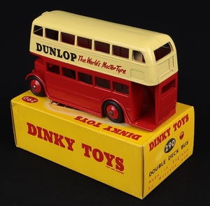 Dinky toys 290 dunlop double deck bus hh831 back