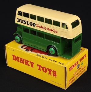 Dinky toys 290 dunlop double deck bus hh832 back