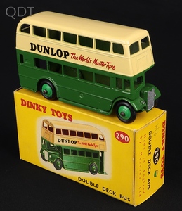 Dinky toys 290 dunlop double deck bus hh832 front