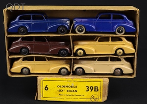 Dinky trade box 39b oldsmobile six sedans hh842 front