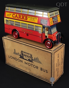 Chad valley 10006 carr's biscuits london motor bus hh850 front