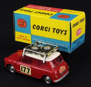 Corgi toys 339 monte carlo mini cooper s hh907 back