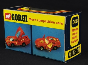 Corgi toys 308 monte carlo mini cooper hh908 back