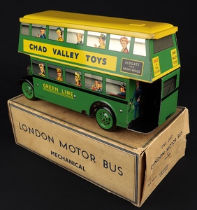 Chad valley 1005 motor bus green line hh944 back