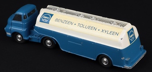 Corgi 1110 bedford 's' tanker 'shell benzeen tolueen xyleen hh947 back